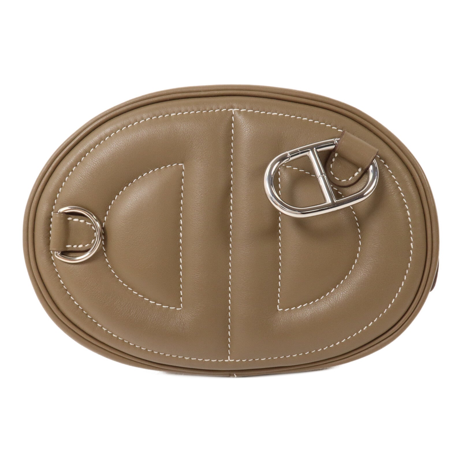HERMES Swift皮革In The Loop Belt Bag肩背袋Etoupe