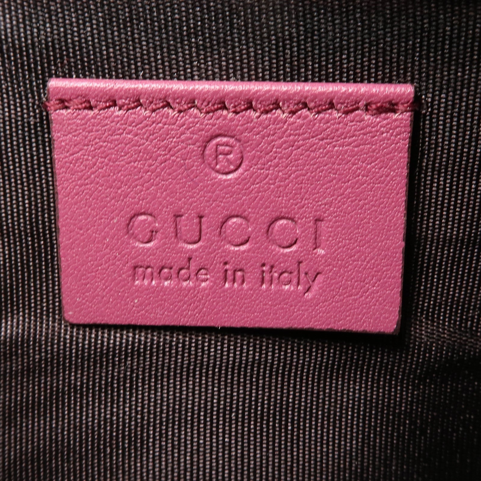 GUCCI 塗層帆布Long Wallet金扣長錢包棕色/粉紅色