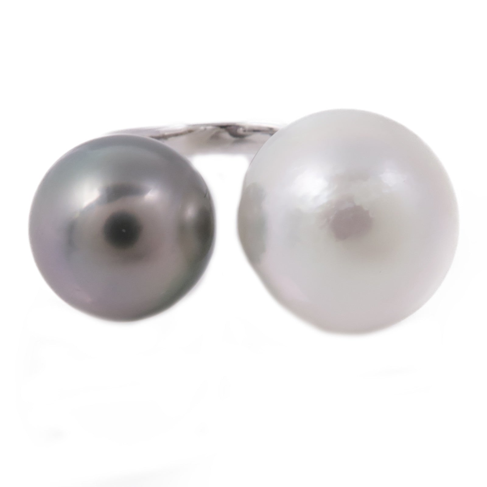 JEWELRY 18K白金Pearl Ring珍珠戒指US#5.25
