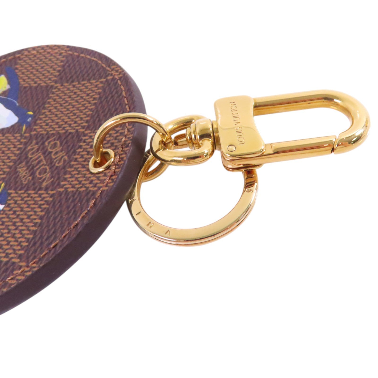 LOUIS VUITTON LV GHW Portefeuille Penguin Charm M62751 Damier Ebene