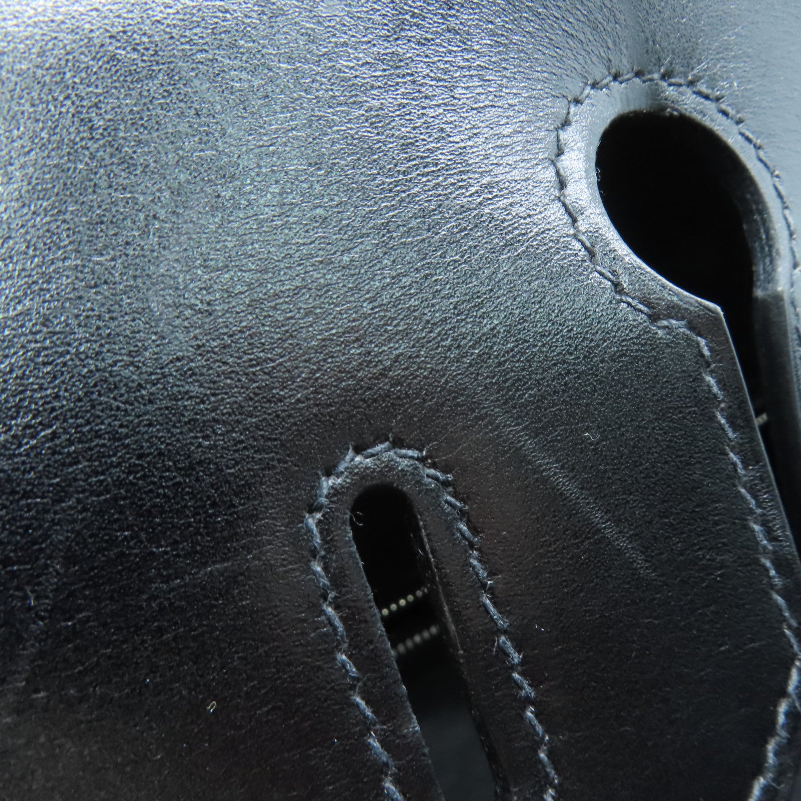 HERMES Box Calf皮革Birkin 30 So Black手挽袋黑色