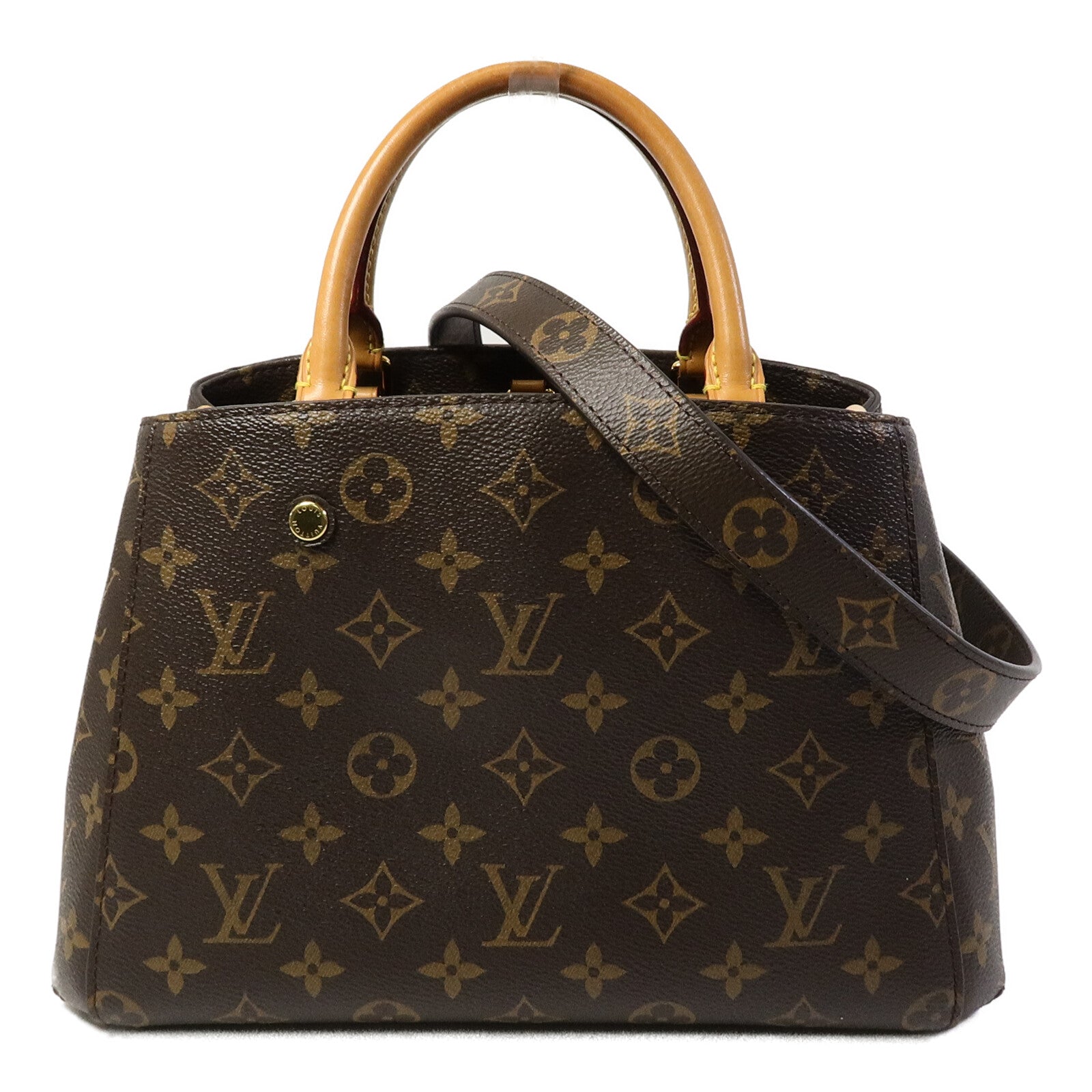 LOUIS VUITTON 【激減優惠】Monogram Montaigne BB金扣手挽肩背兩用袋
