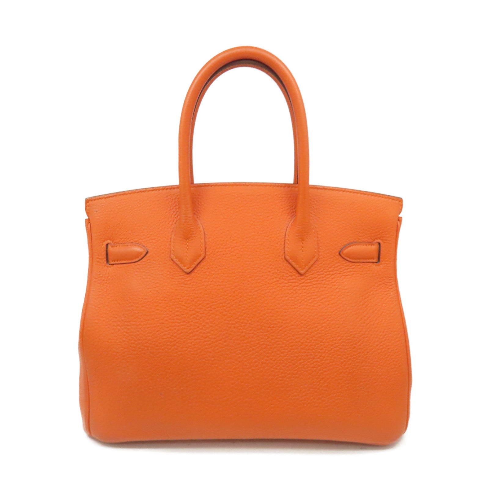 HERMES 【激減優惠】Togo Birkin 30 Hand Bag銀扣手挽袋Feu/火焰橘色