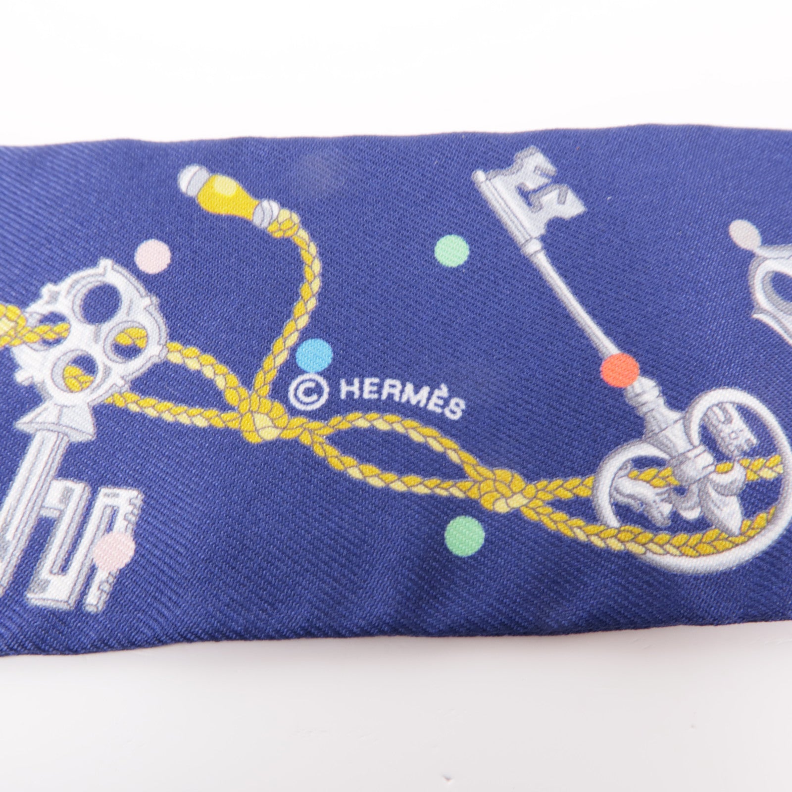 HERMES 絲質Twilly絲巾