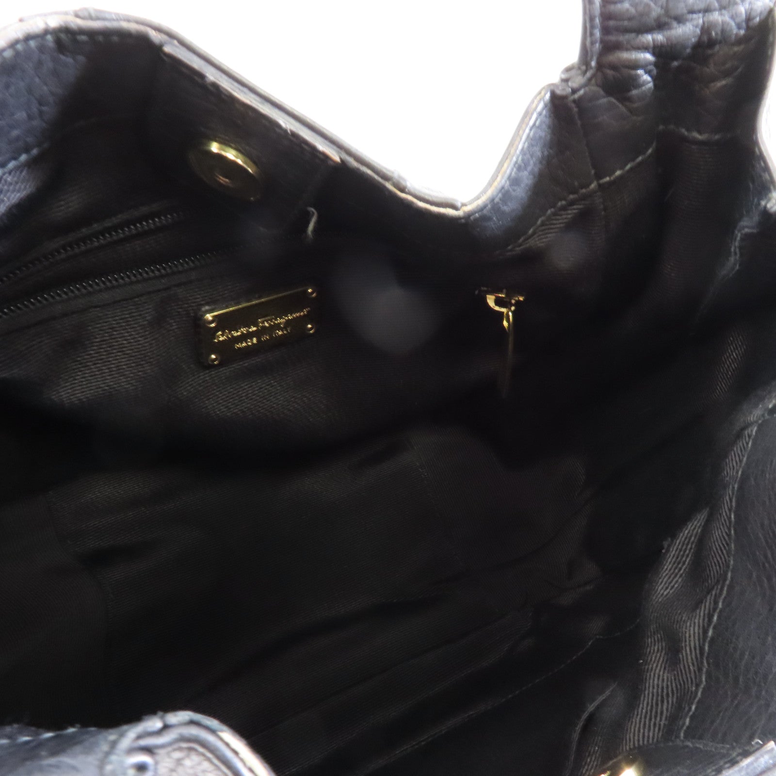 Salvatore Ferragamo 牛皮皮革Tote Bag手挽袋黑色