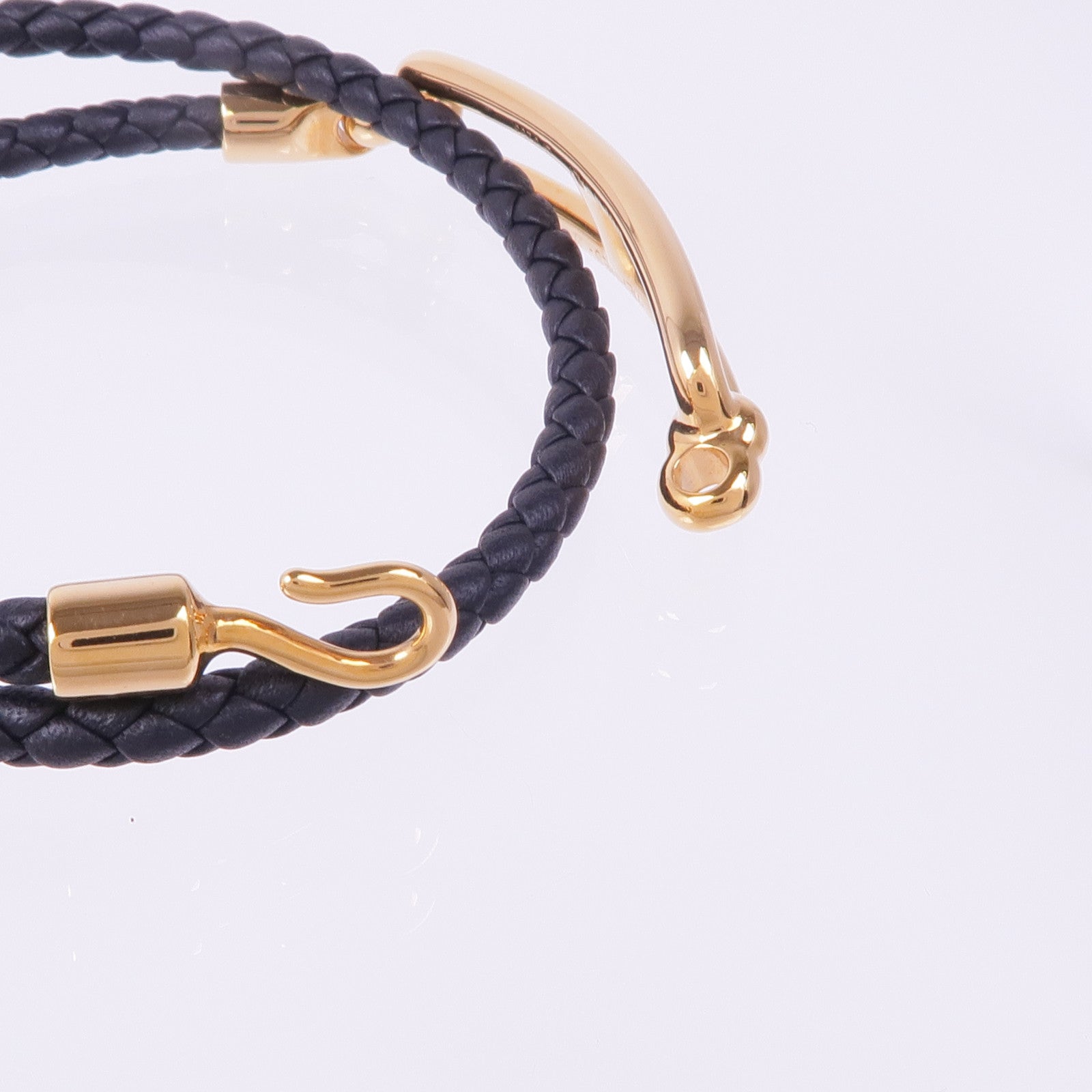 HERMES Swift皮革Roulis Double Tour金扣手帶Noir