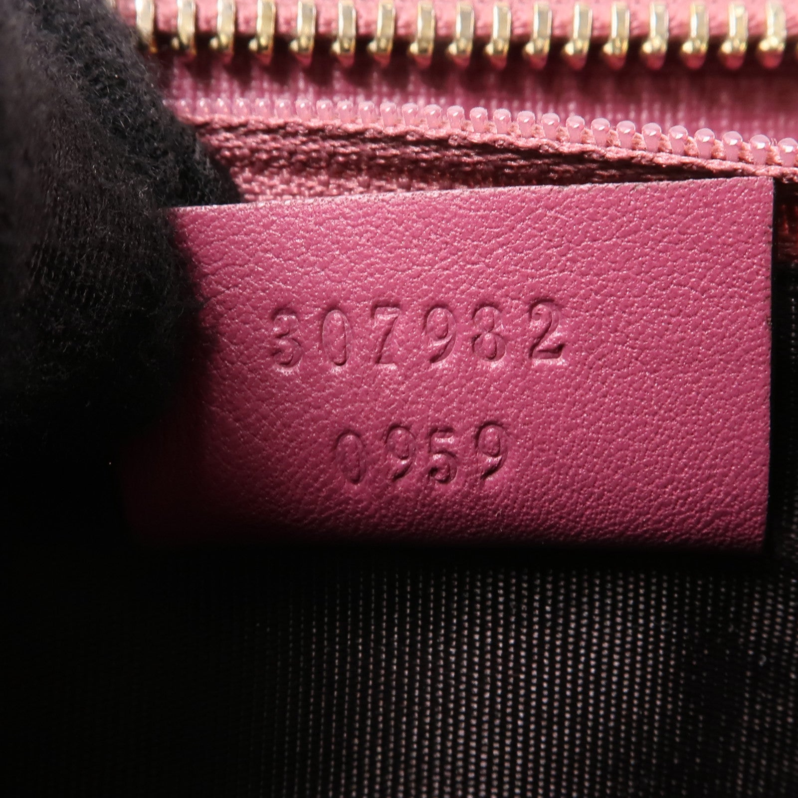 GUCCI 塗層帆布Long Wallet金扣長錢包棕色/粉紅色