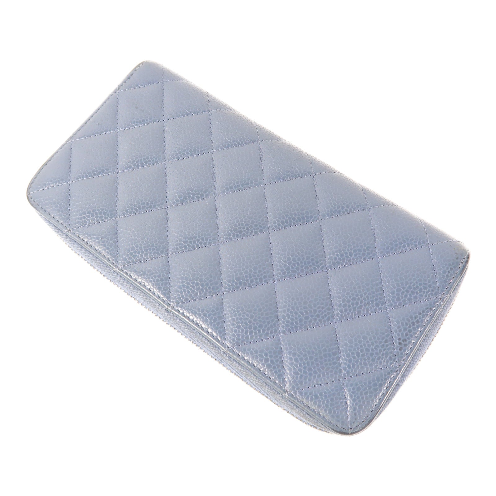 CHANEL 牛皮皮革Long Wallet銀扣長錢包