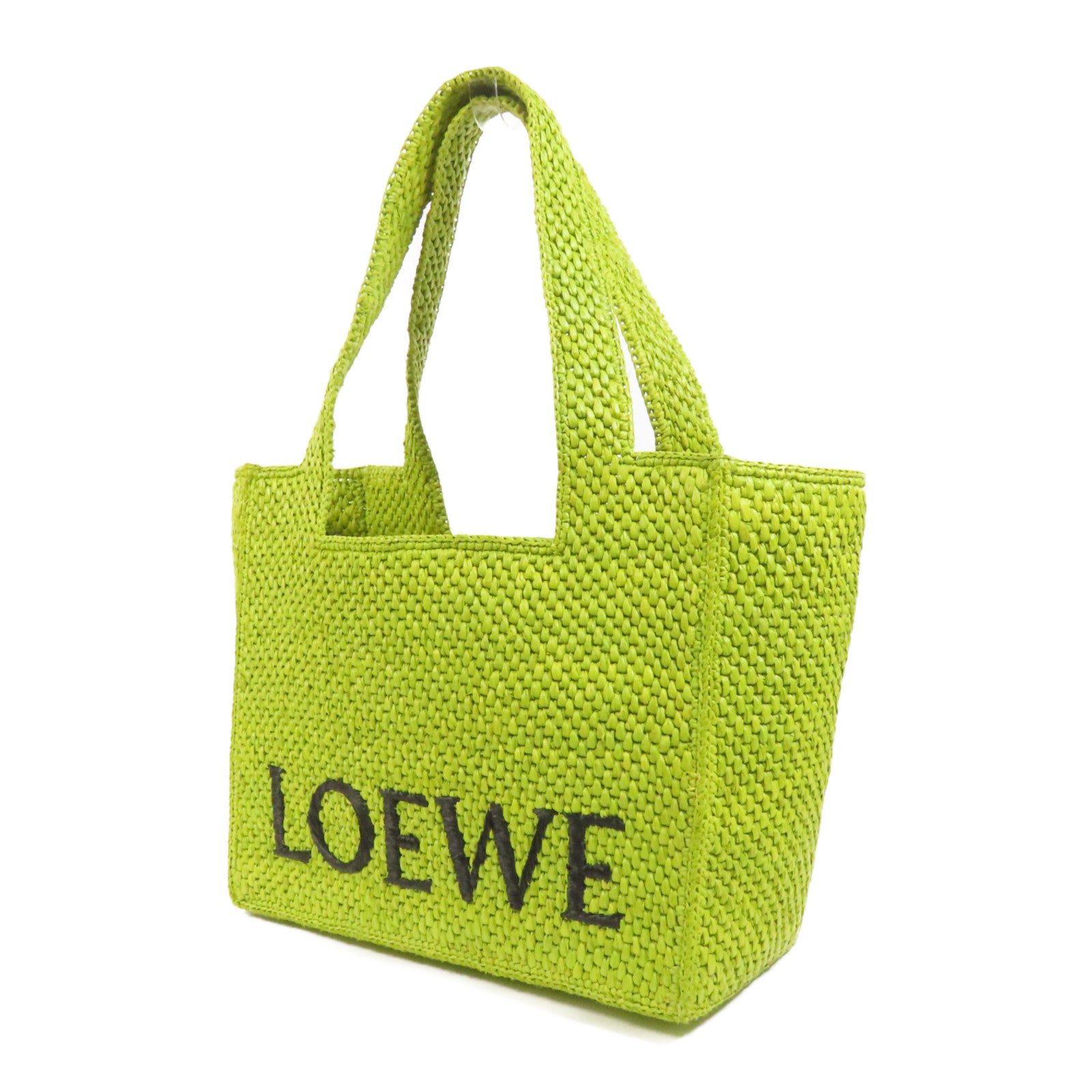 LOEWE Raffia Font Medium Tote手挽肩背兩用袋