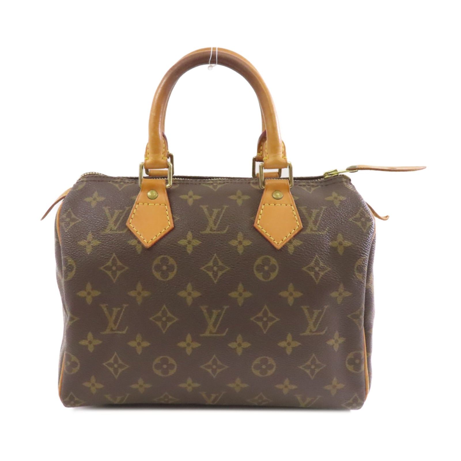 LOUIS VUITTON Monogram Speedy 25金扣手挽袋棕色