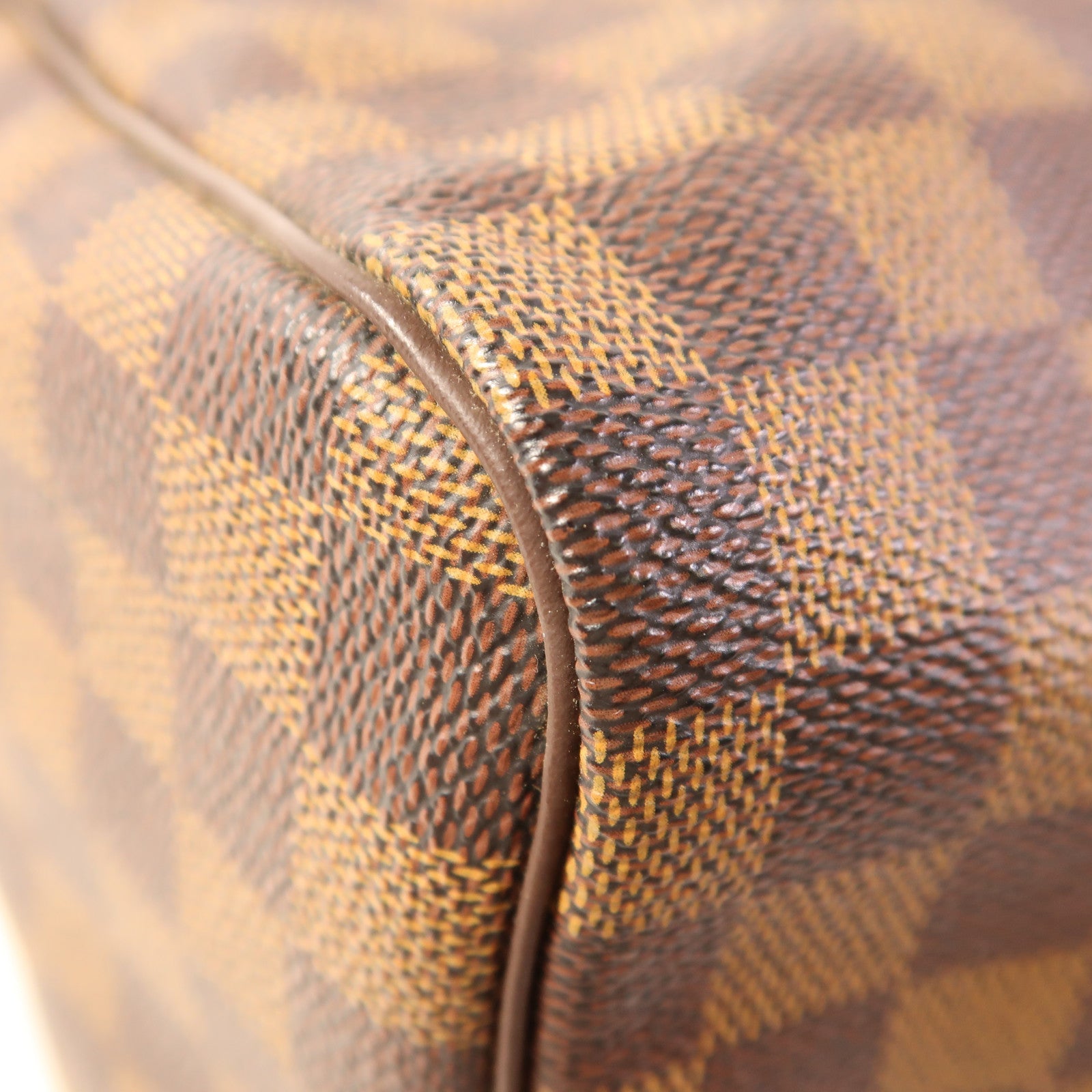 LOUIS VUITTON Damier Speedy 30金扣手挽袋