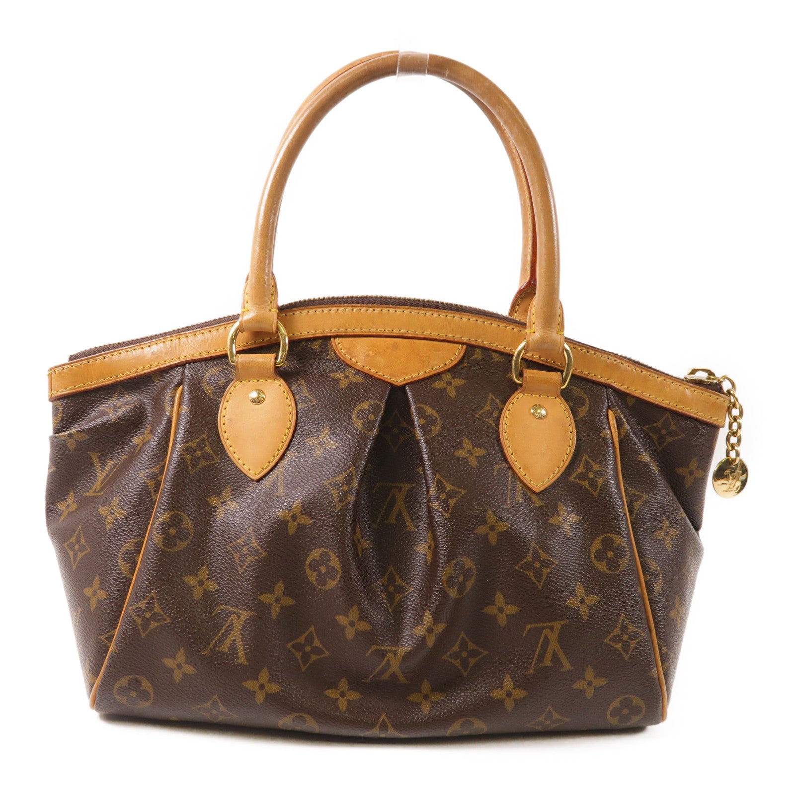 LOUIS VUITTON LV GHW Tivoli PM Handbag M40143 Monogram Brown