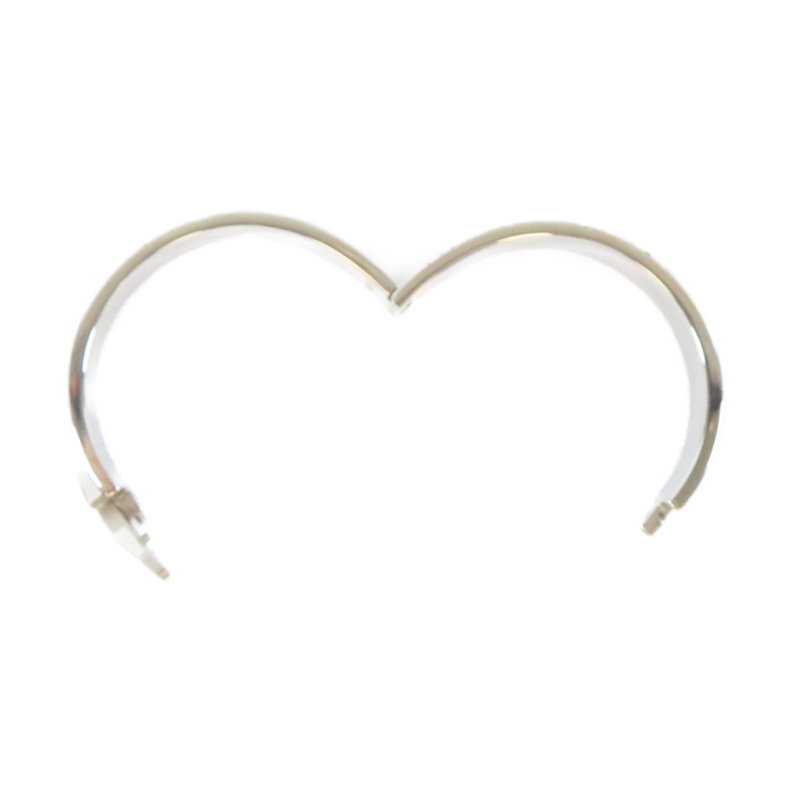 HERMES 金屬Clic H Bracelet手鐲銀色/粉紅色#17cm
