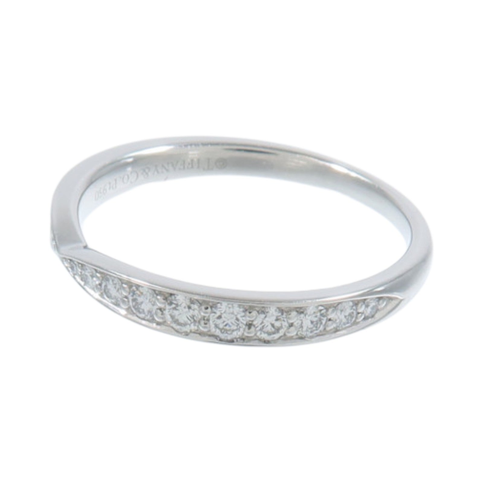 TIFFANY＆CO PT950鉑金Harmony Ring Diamond鑽石戒指