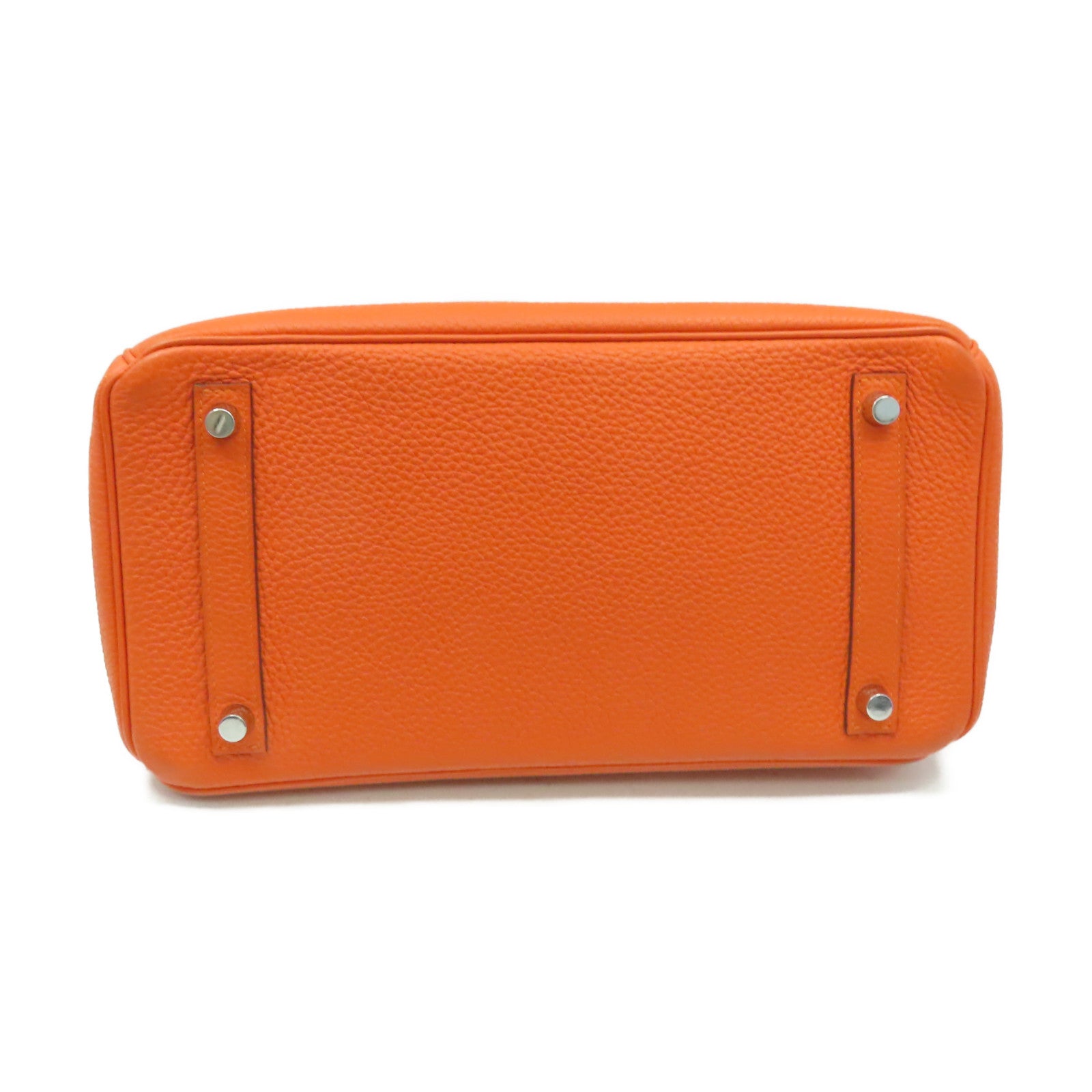 HERMES 【激減優惠】Togo Birkin 30 Hand Bag銀扣手挽袋Feu/火焰橘色