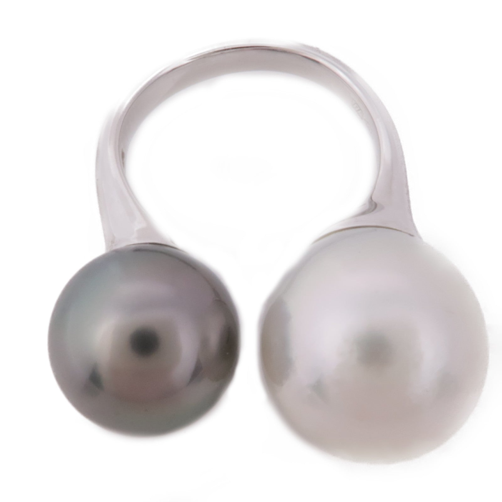 JEWELRY 【激減優惠】18K白金Pearl Ring珍珠戒指US#5.25