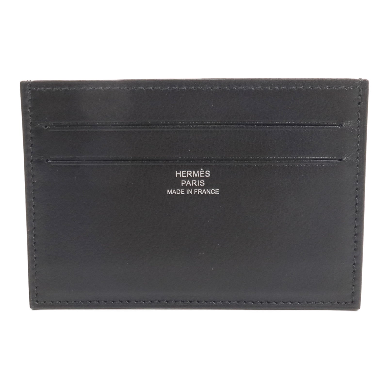 HERMES Evergrain皮革Citizen Twill Card Holder卡片套Noir