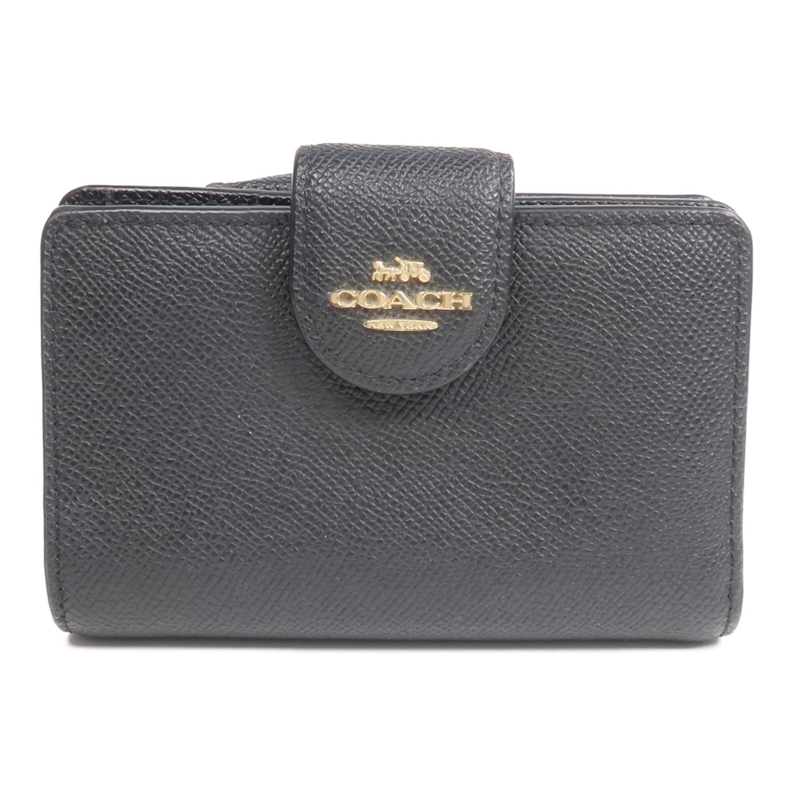 COACH 牛皮皮革Wallet金扣錢包