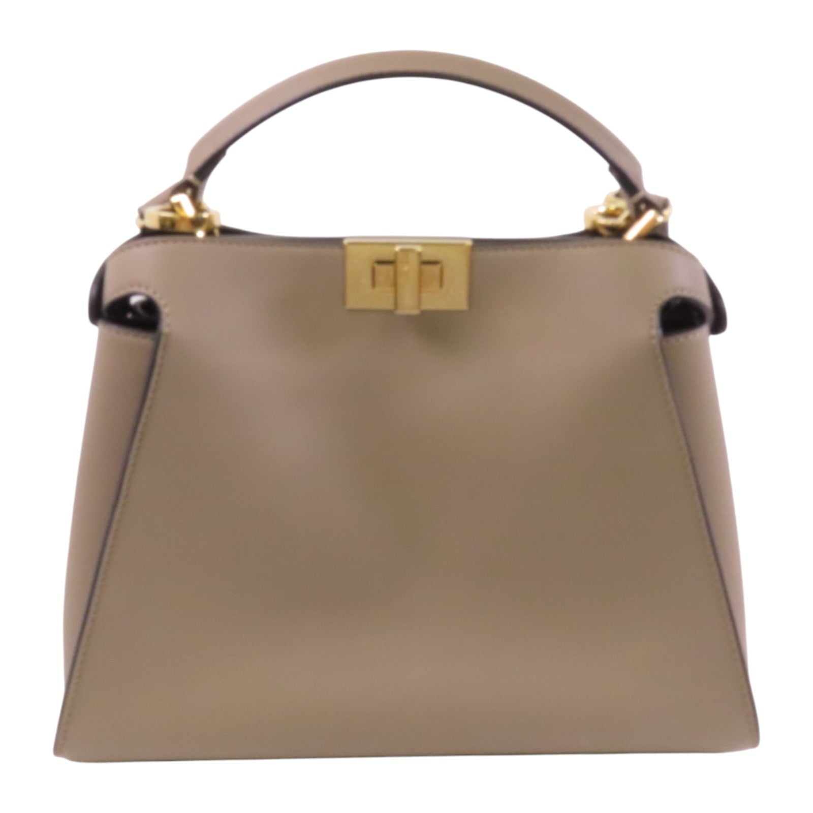 FENDI 牛皮皮革Peekaboo金扣手挽肩背兩用袋