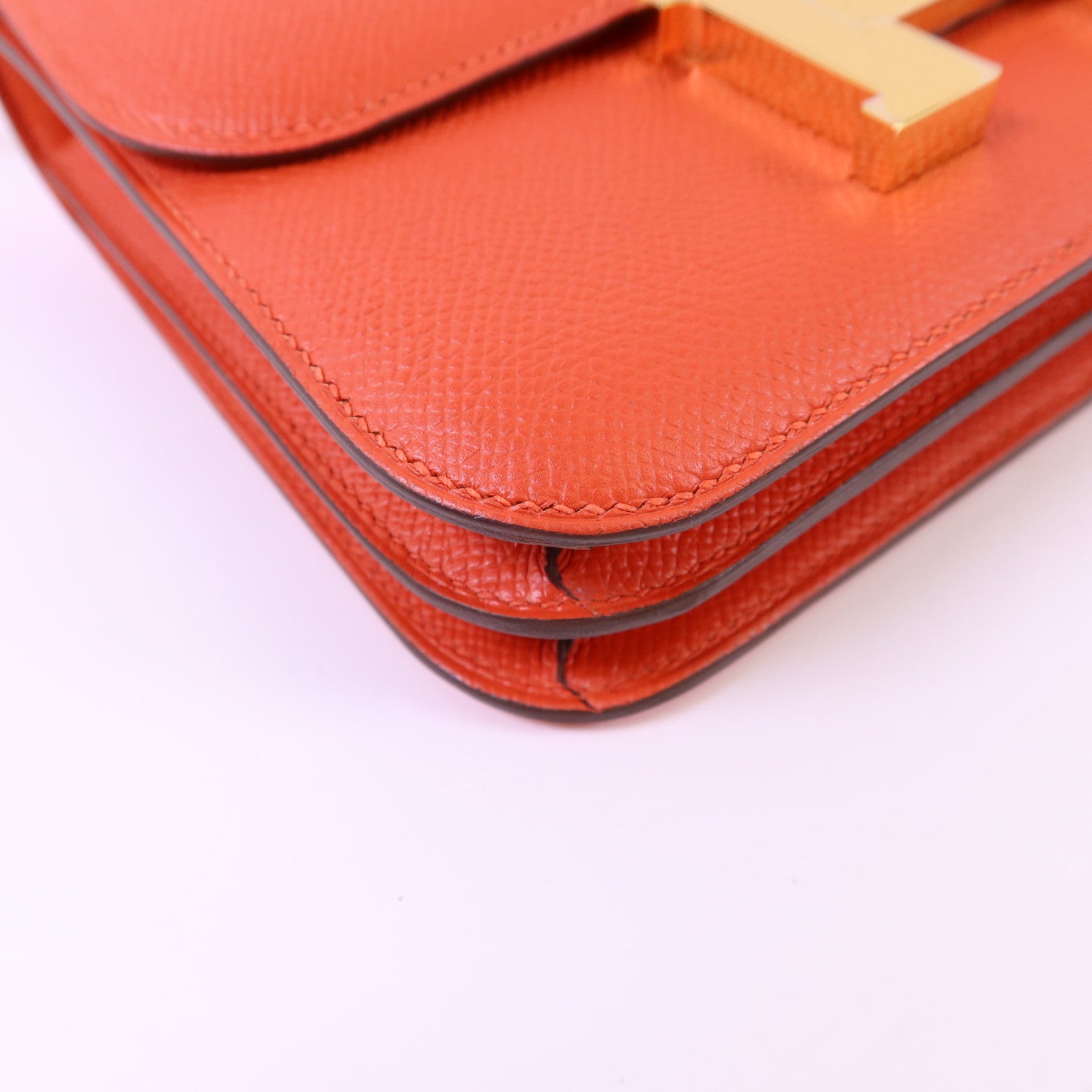HERMES Epsom皮革Constance Mini金扣肩背袋