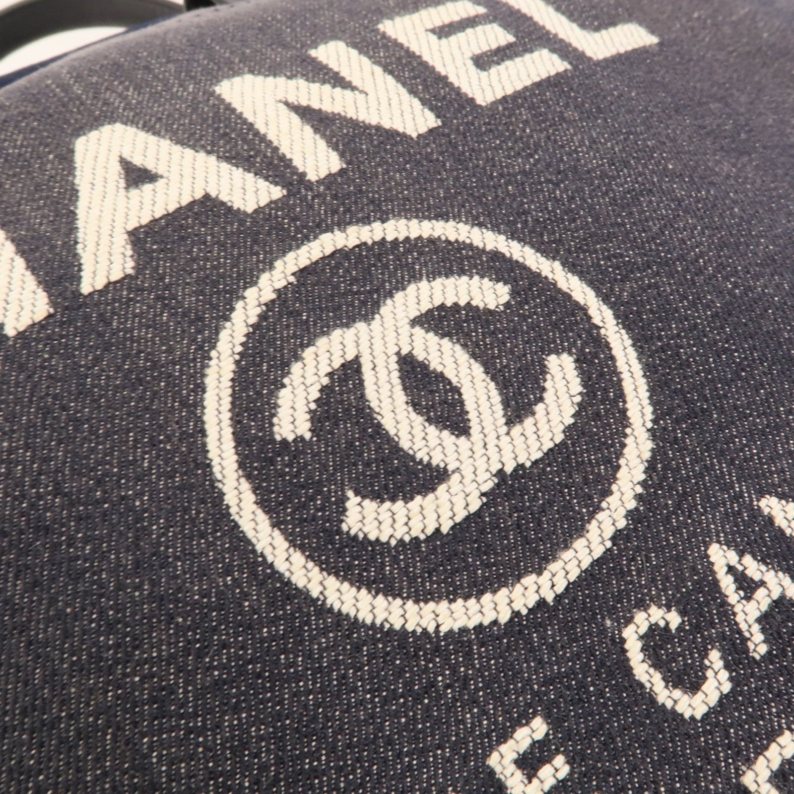 CHANEL Denim Deauville Tote Bag手挽肩背兩用袋