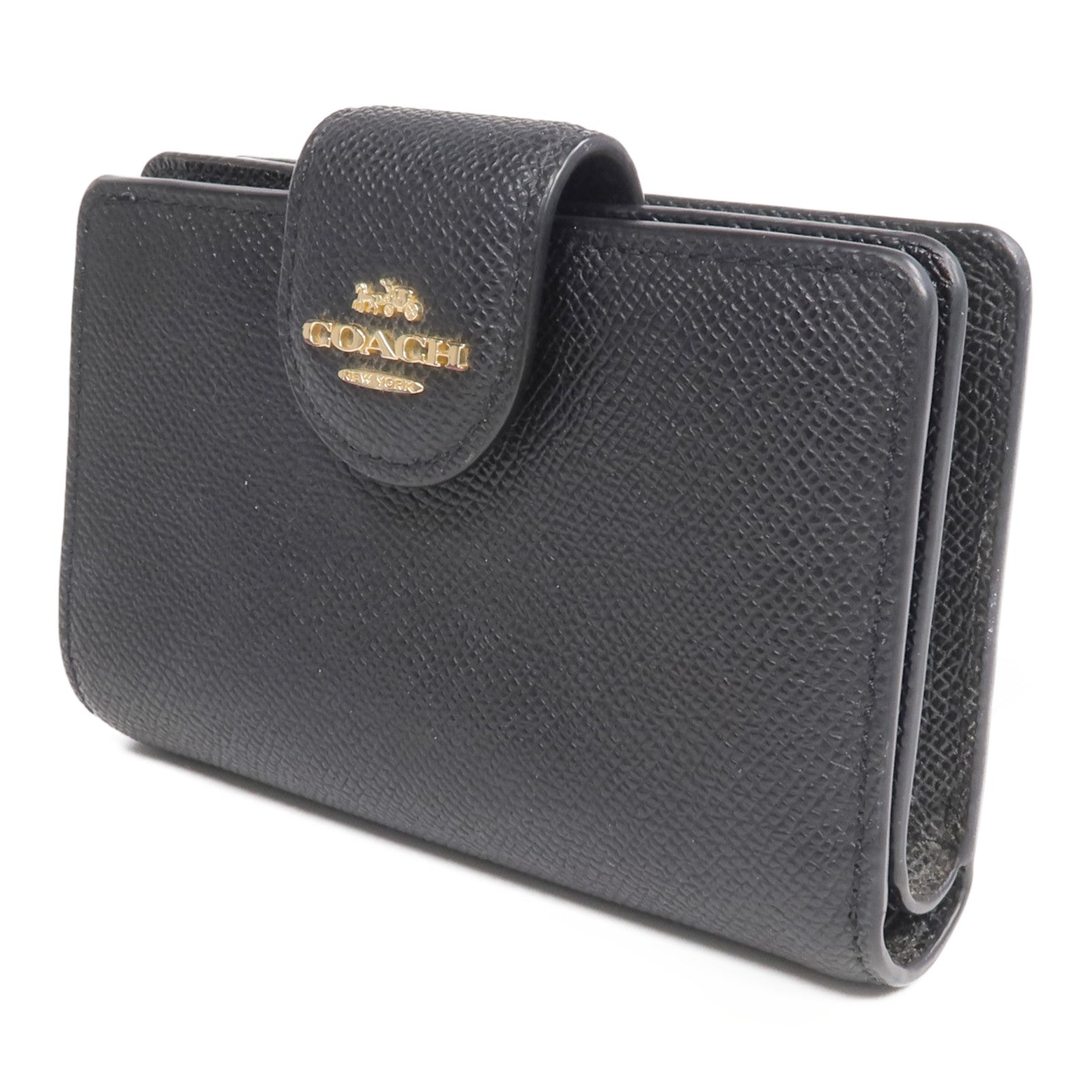 COACH 牛皮皮革Wallet金扣錢包