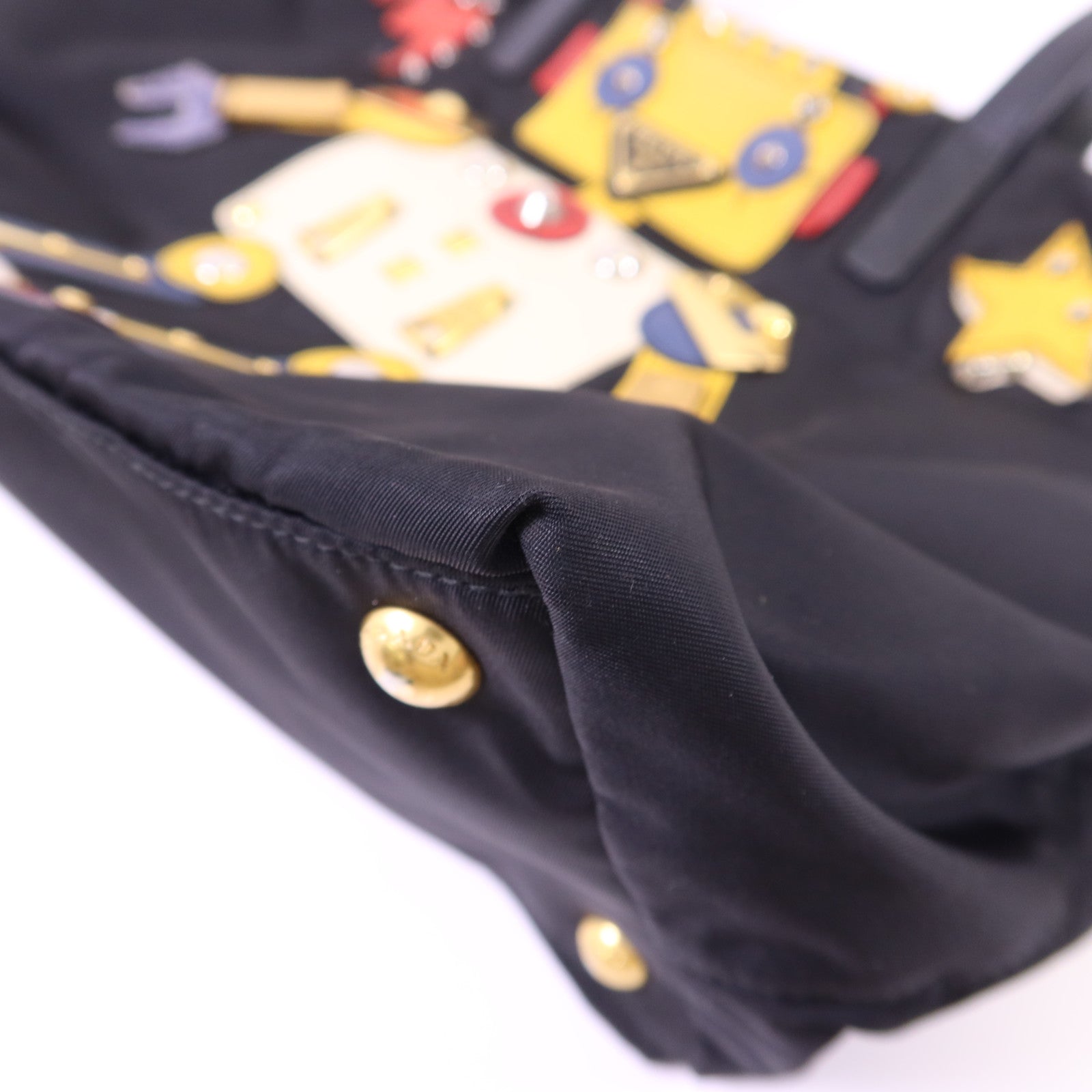 PRADA 尼龍Robot Tote Bag金扣手挽袋1BG052