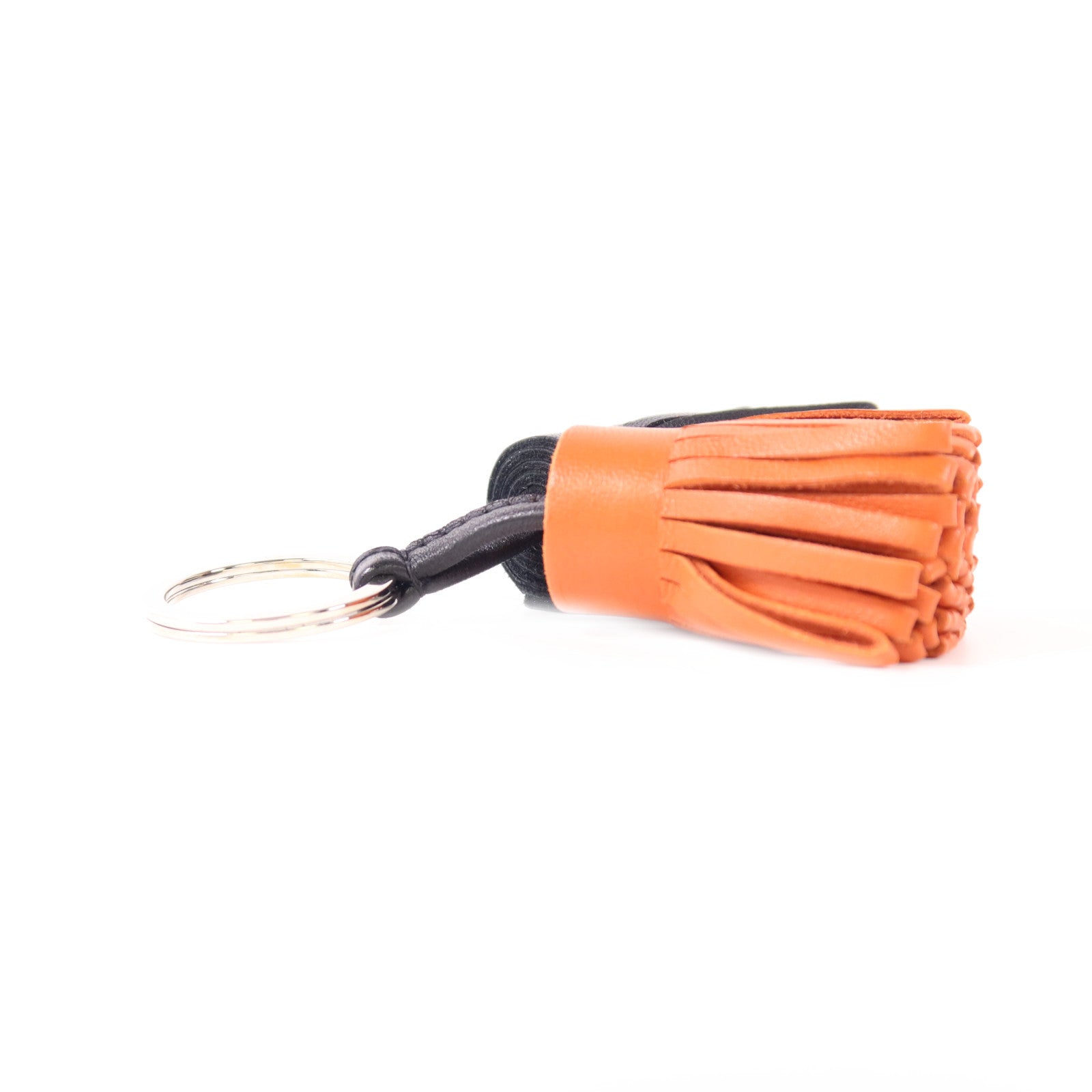 HERMES PHW Duo Carmen Charm Swift Leather Brown/Black