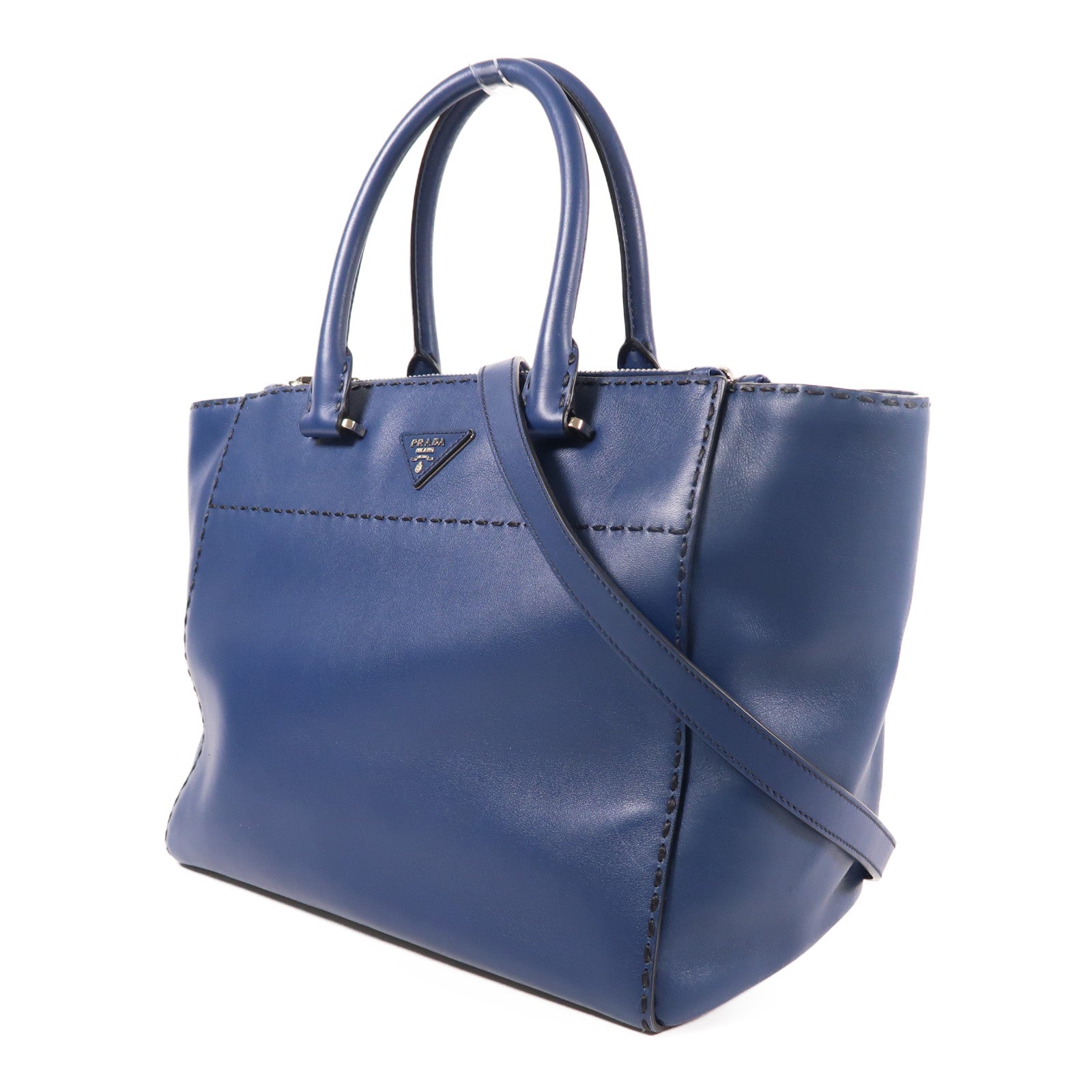 PRADA 牛皮皮革2 way Shoulder手挽肩背兩用袋