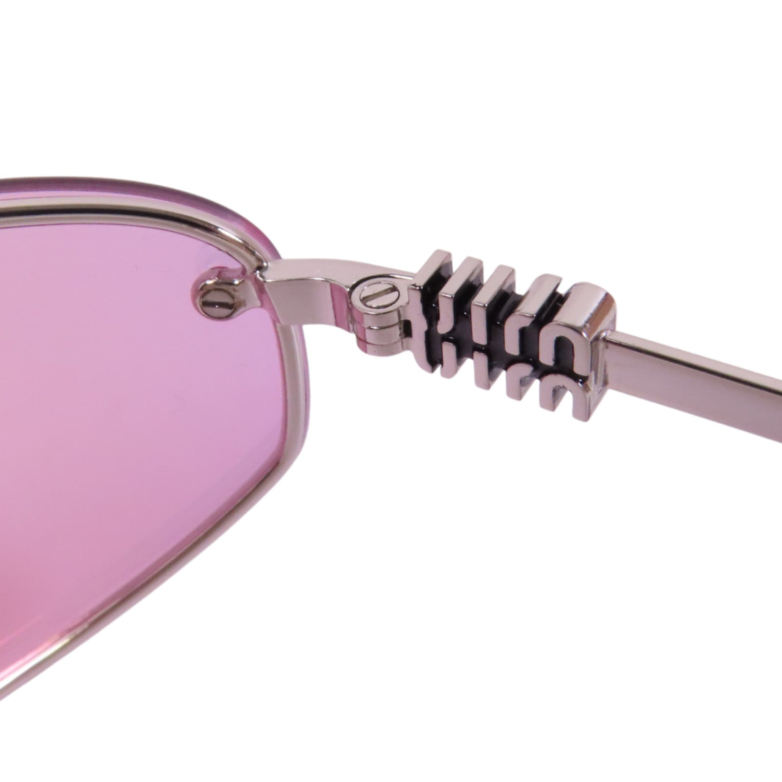 Miu Miu PVC/金屬Sunglasses銀扣太陽眼鏡
