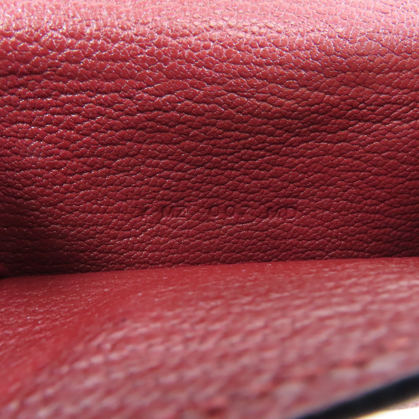 HERMES 【激減優惠】Chevre皮革Kelly Pocket銀扣錢包酒紅色