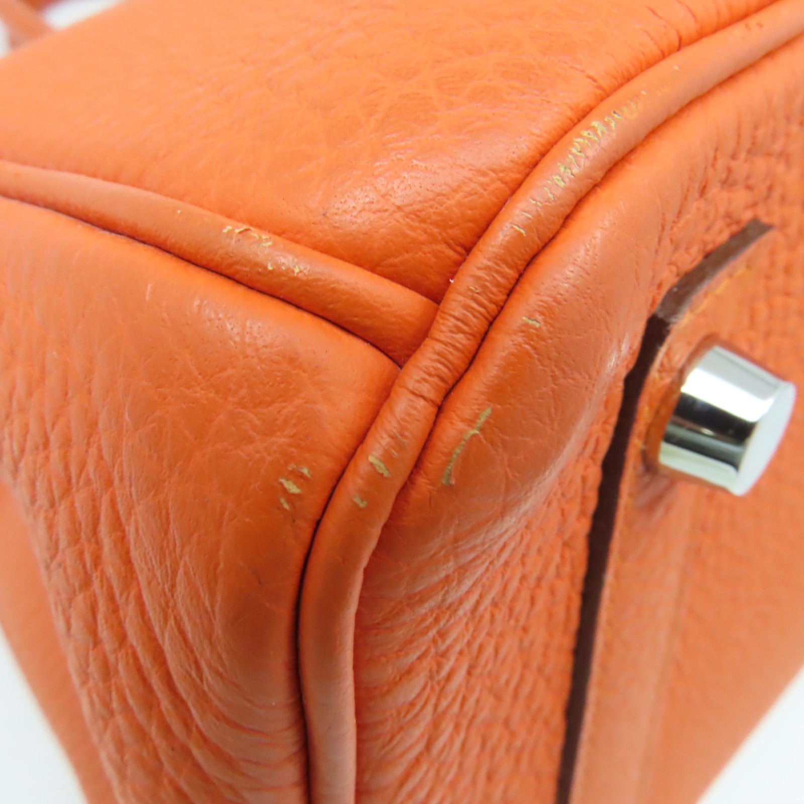 HERMES 【激減優惠】Togo Birkin 30 Hand Bag銀扣手挽袋Feu/火焰橘色