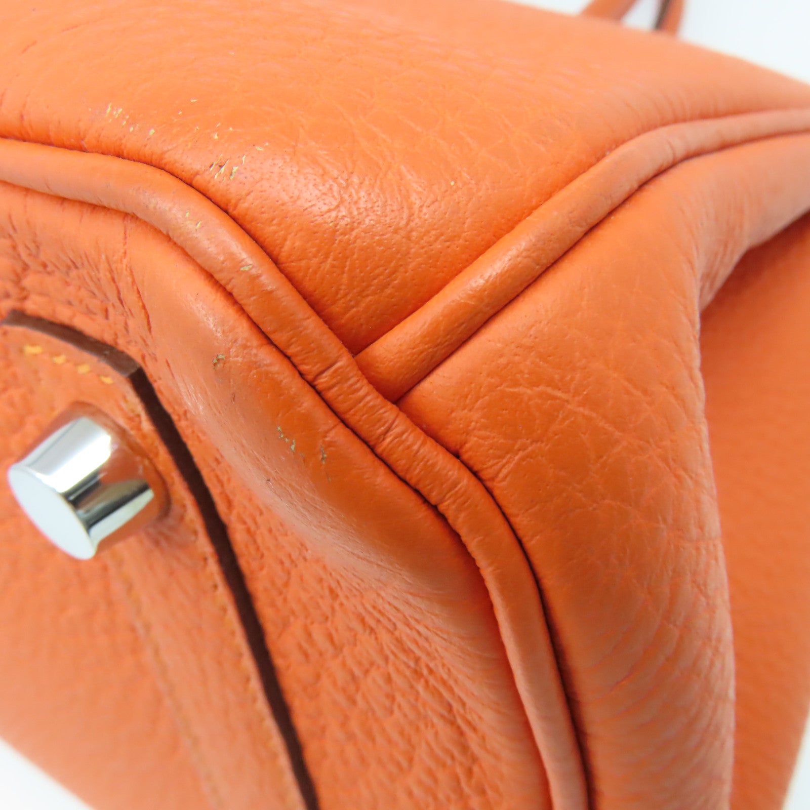 HERMES 【激減優惠】Togo Birkin 30 Hand Bag銀扣手挽袋Feu/火焰橘色