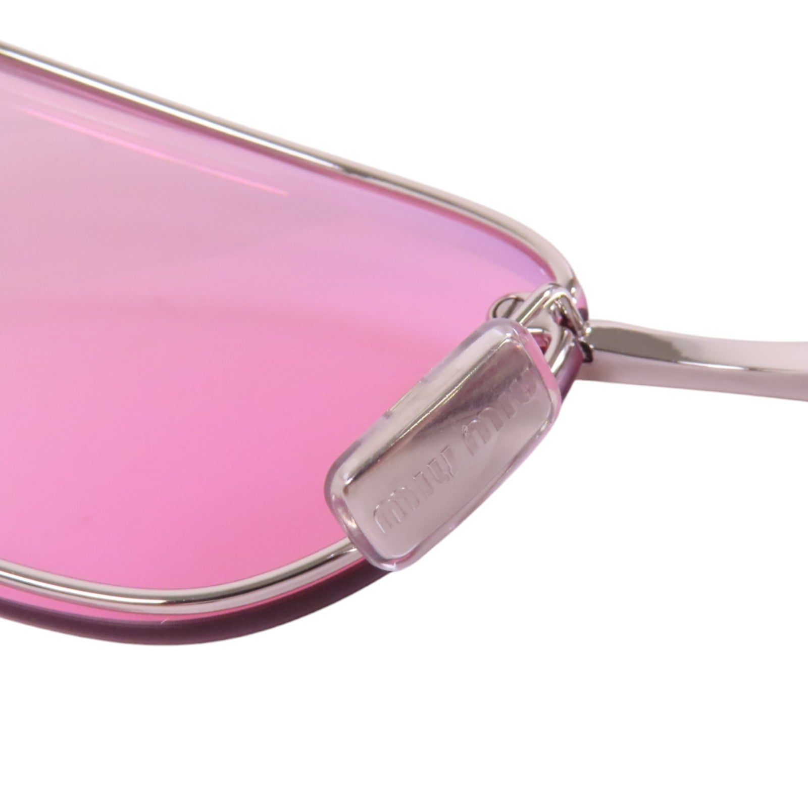 Miu Miu PVC/金屬Sunglasses銀扣太陽眼鏡
