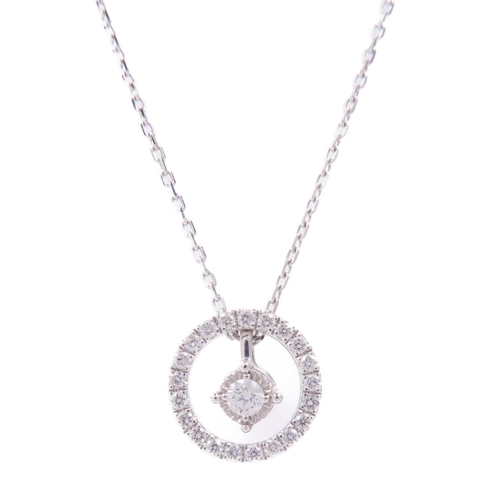 JEWELRY 18K白金Diamond Necklace鑽石項鍊