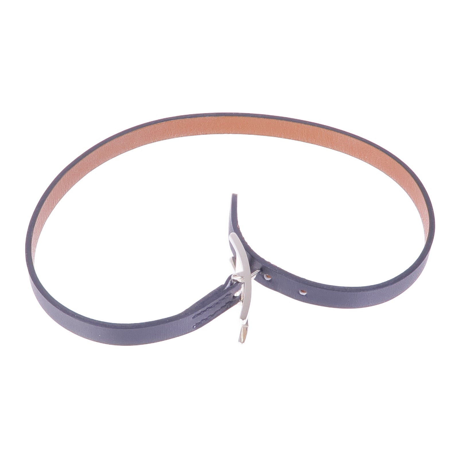 HERMES Swift皮革Behapi Double Tour銀扣手帶