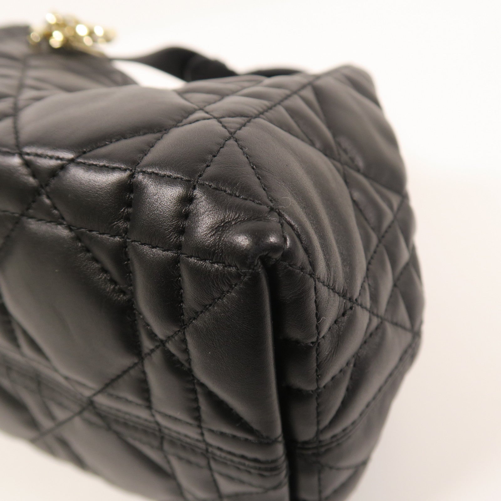 Dior 牛皮皮革Toujours Small金扣手挽肩背兩用袋