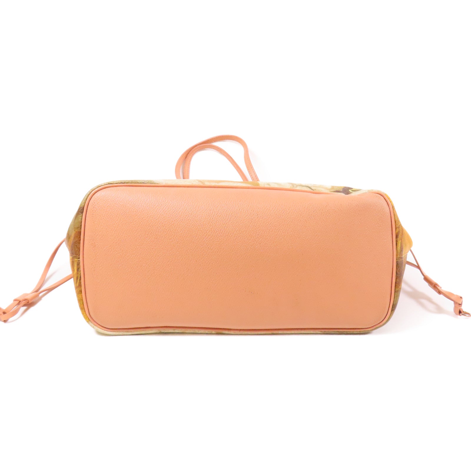 LOUIS VUITTON 塗層帆布/牛皮皮革Masters Collection Fragonard Neverfull MM手挽袋棕色/粉紅色