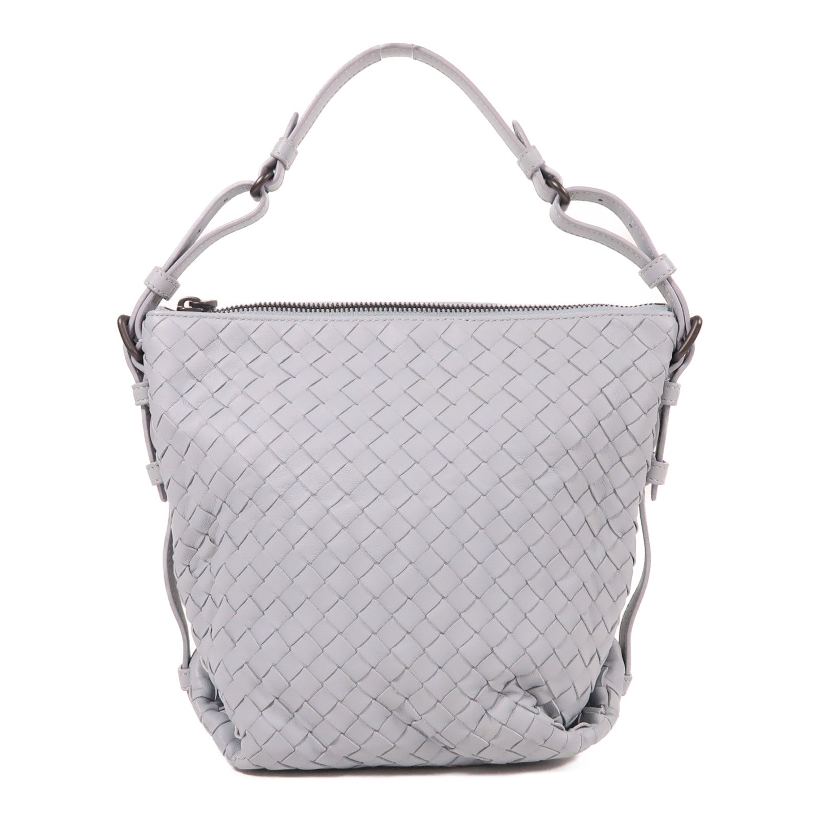 BOTTEGA VENETA 牛皮皮革Hand Bag手挽袋淺藍色