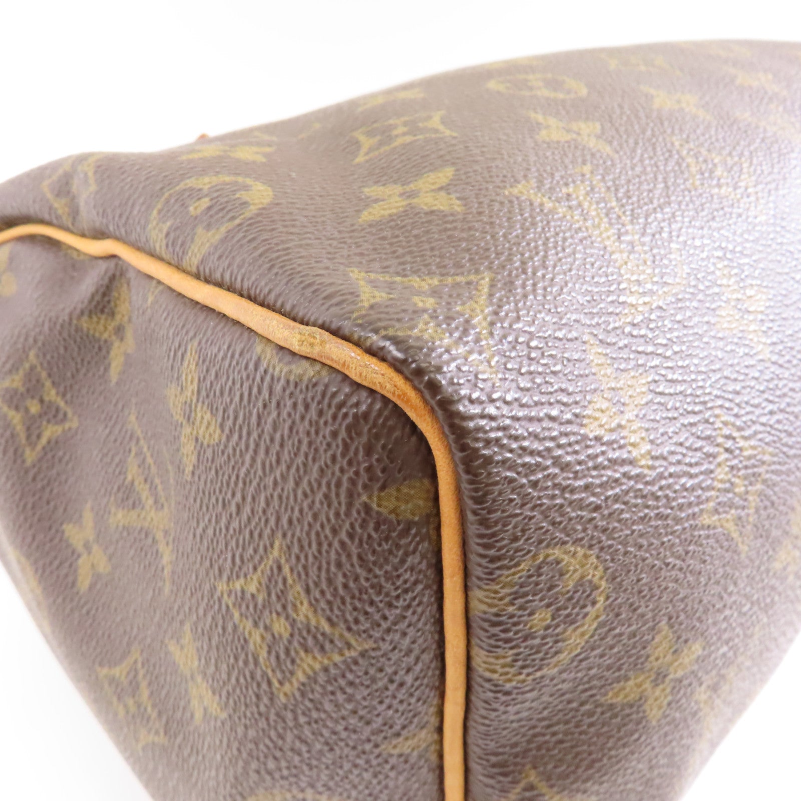 LOUIS VUITTON Monogram Speedy 25金扣手挽袋棕色