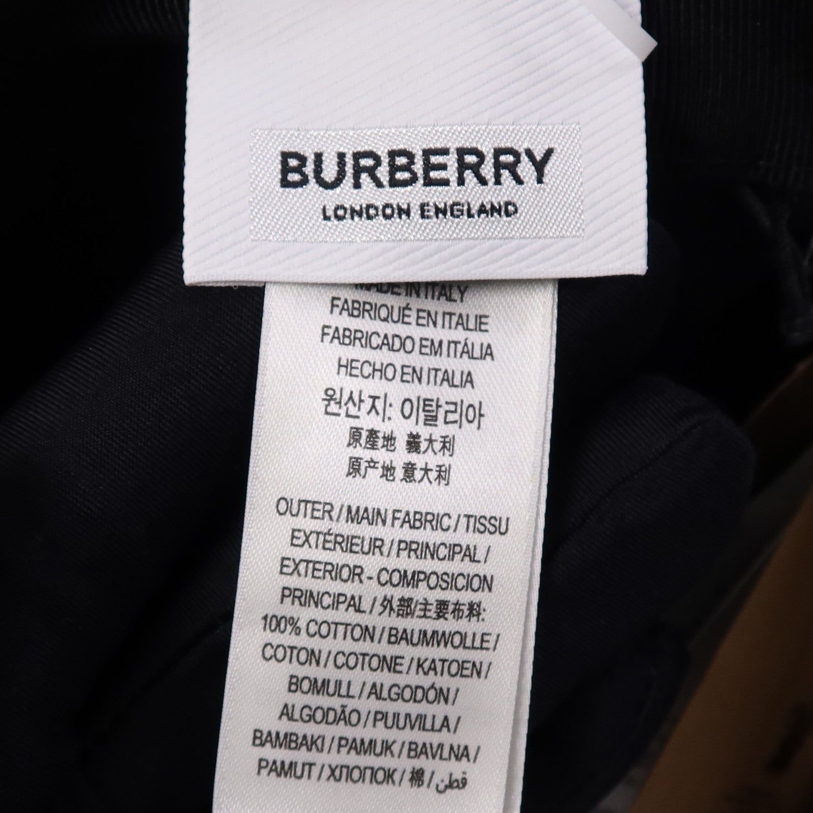 BURBERRY 棉質Cap帽子