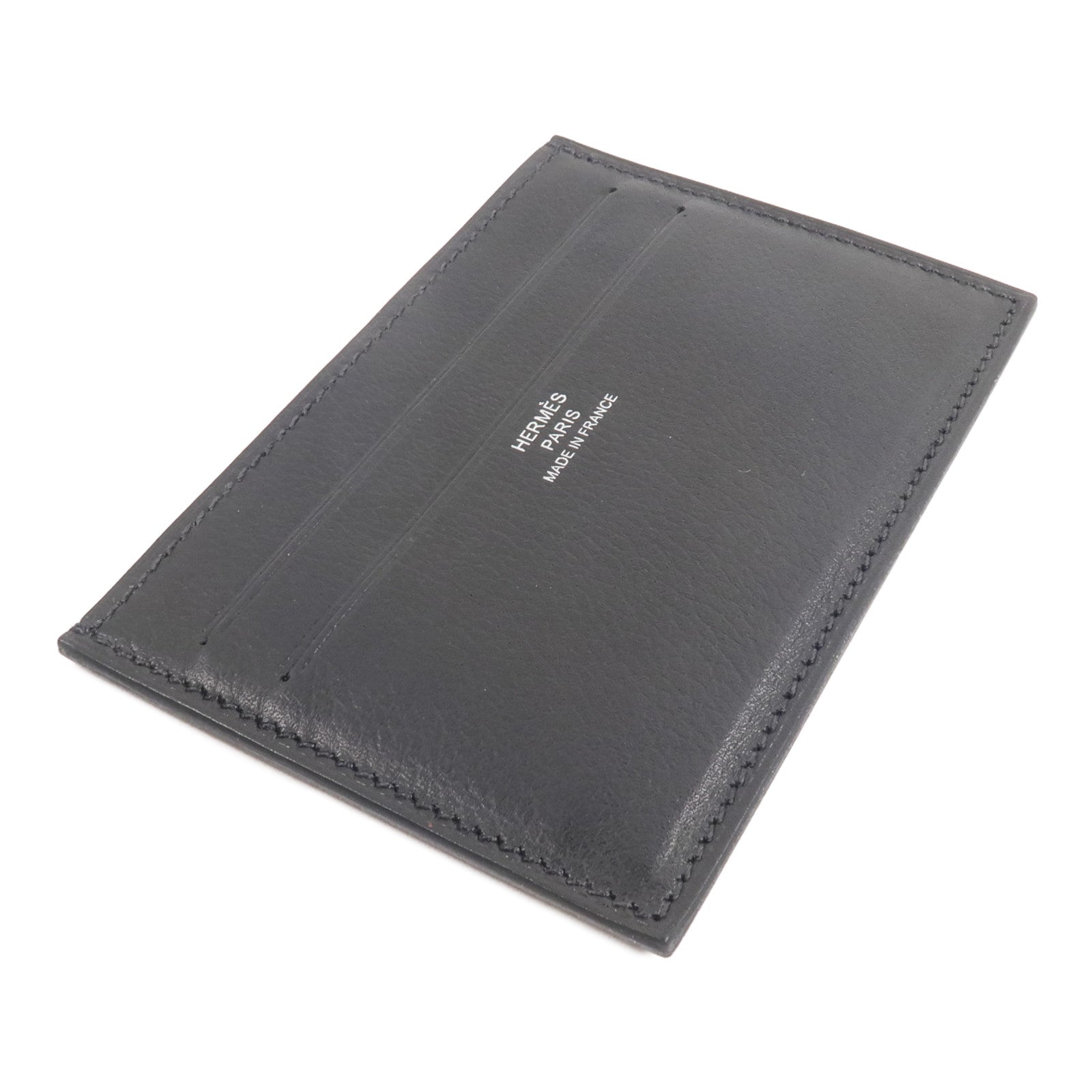 HERMES Evergrain皮革Citizen Twill Card Holder卡片套Noir