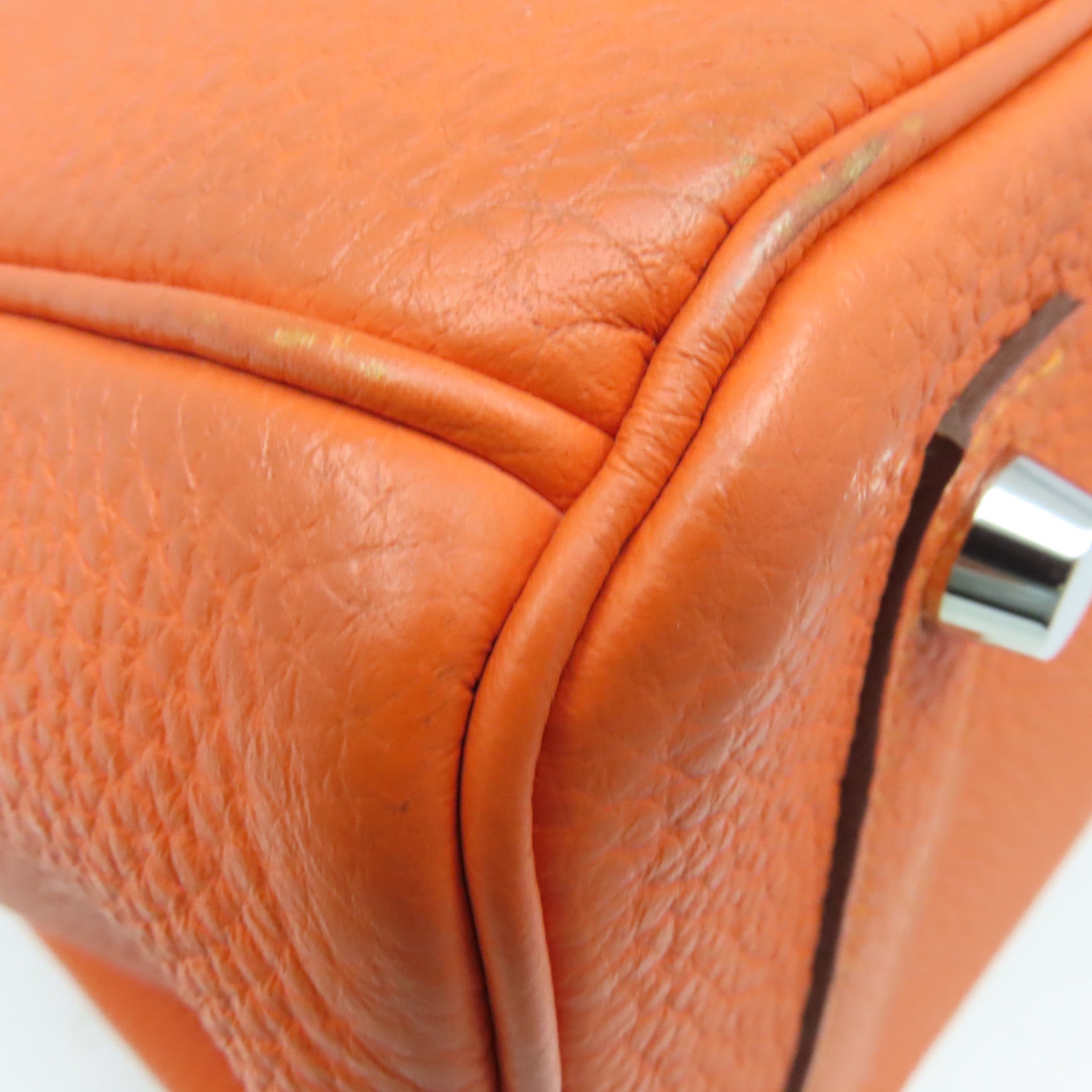HERMES 【激減優惠】Togo Birkin 30 Hand Bag銀扣手挽袋Feu/火焰橘色