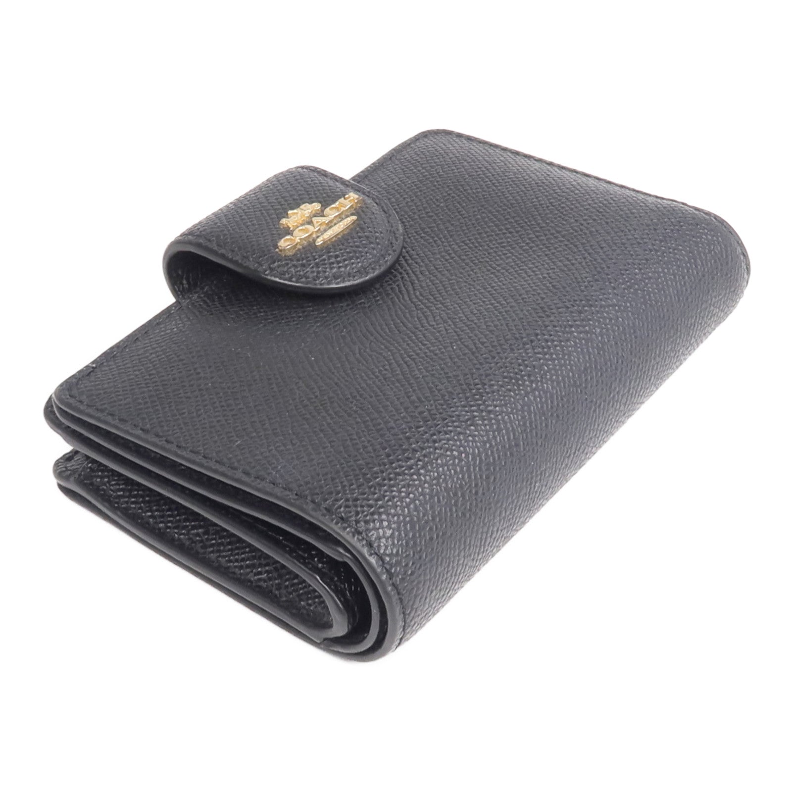 COACH 牛皮皮革Wallet金扣錢包