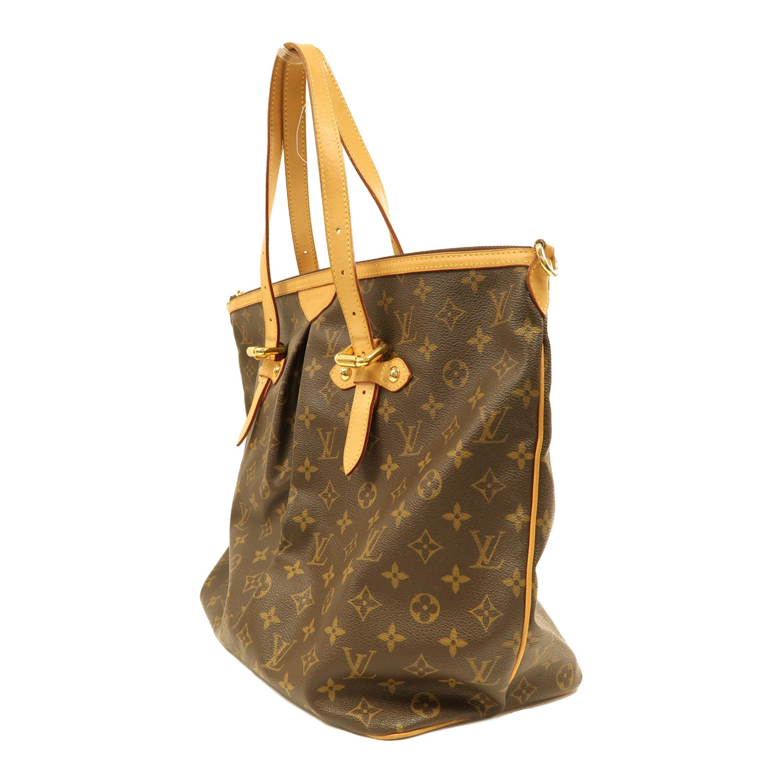 LOUIS VUITTON Monogram Palermo GM金扣手挽肩背兩用袋啡色