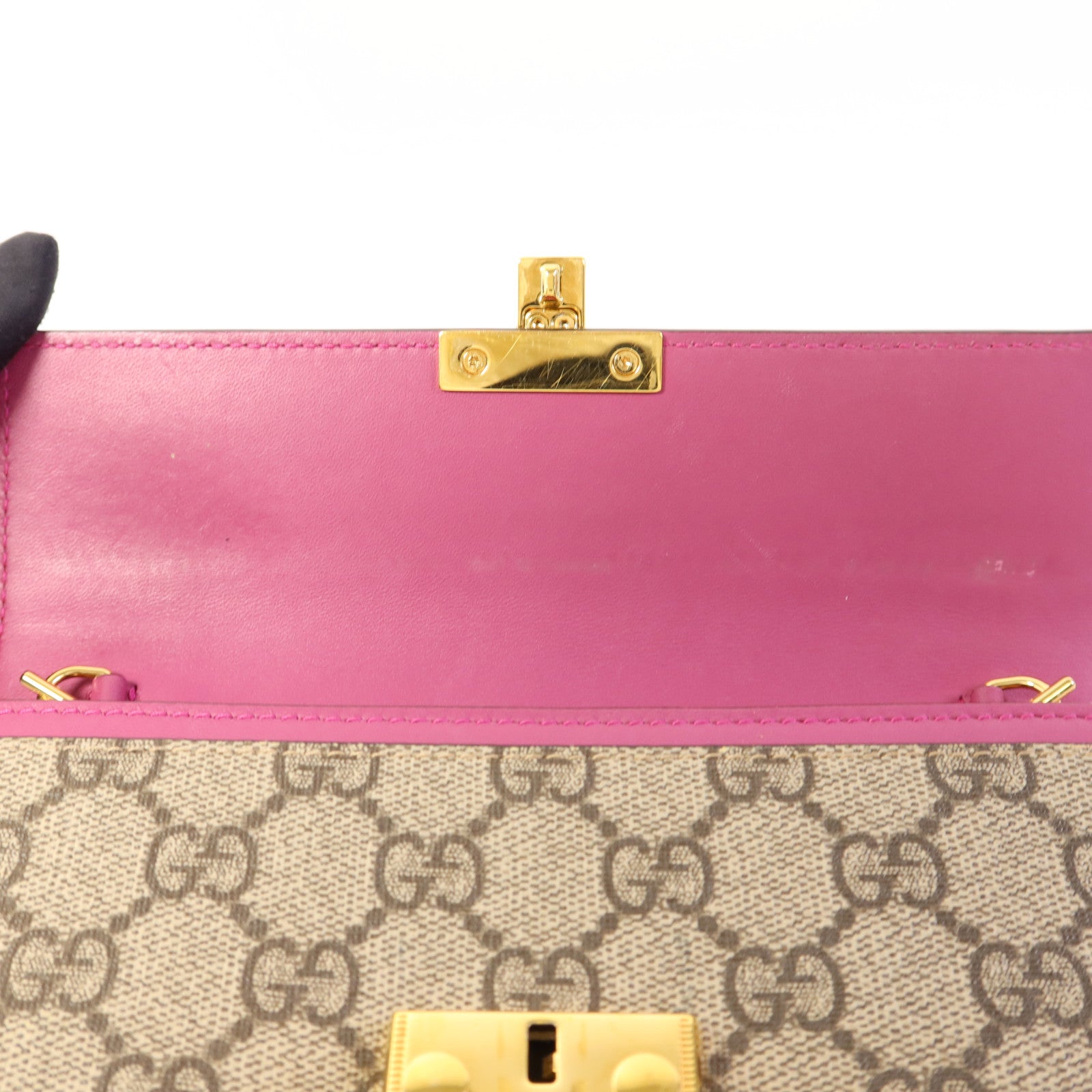 GUCCI 塗層帆布Wallet金扣長錢包