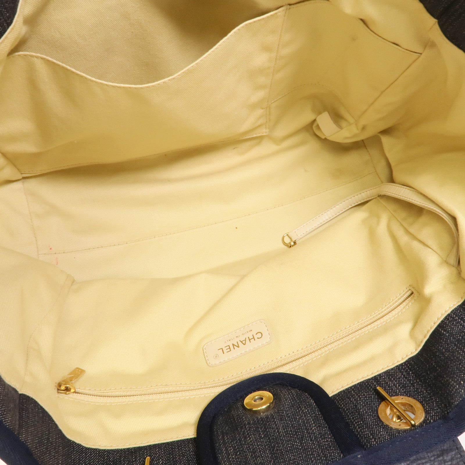 CHANEL Denim Deauville Tote Bag手挽肩背兩用袋