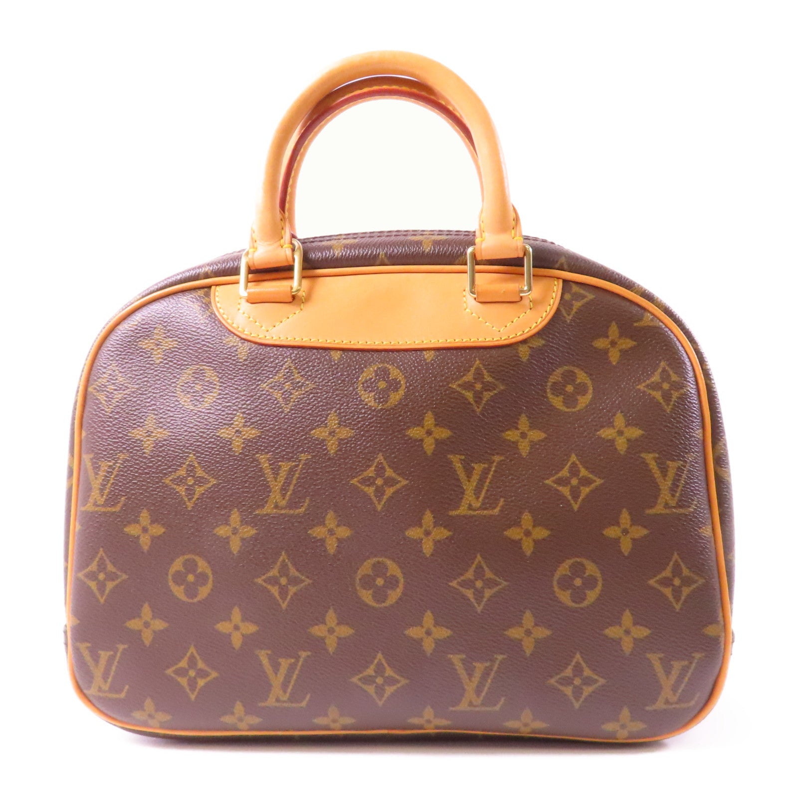 LOUIS VUITTON Monogram Trouville金扣手挽袋啡色