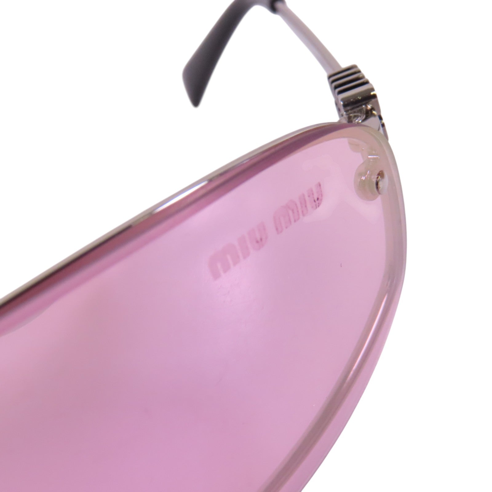 Miu Miu PVC/金屬Sunglasses銀扣太陽眼鏡