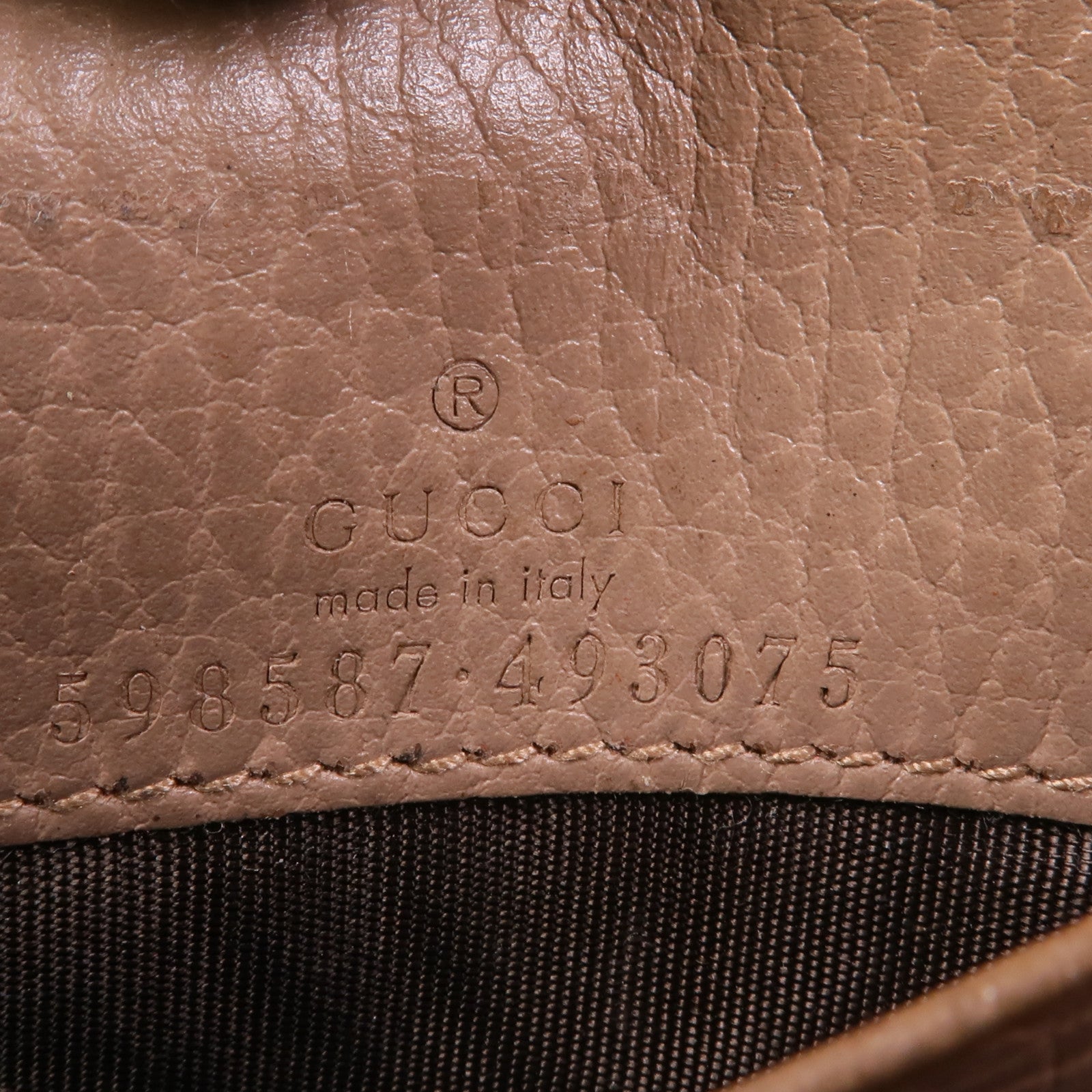 GUCCI 皮革/塗層帆布Wallet金扣錢包